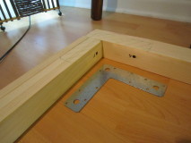 The metal brackets