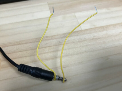 Audio plug and wires