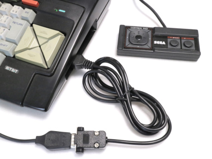 In use: SMS controller on a Sony HB-10 computer