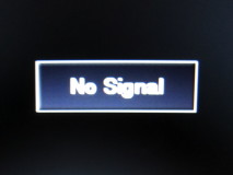A LCD monitor refusing the signal