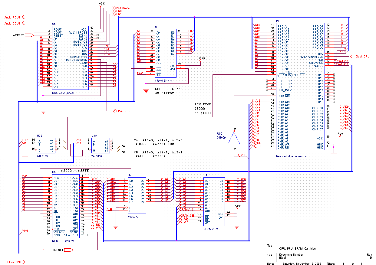 Modding a NES to run Unisystem VS arcade games (2/14) circuit schematic vs wiring diagram 
