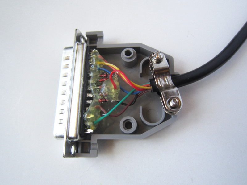 PSX controllers on a PC (parallel port) wiring diagram for serial port 