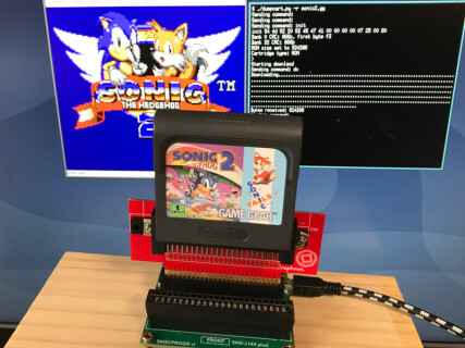 Example using a Game Gear game