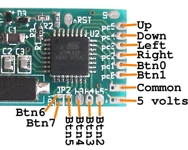 Circuit For Usb Game Controller With 12 Inputs  8 Buttons