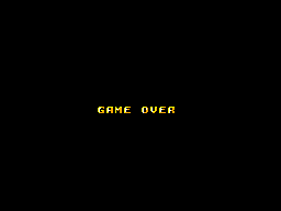 Gameover message