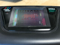 The game running on Game Gear